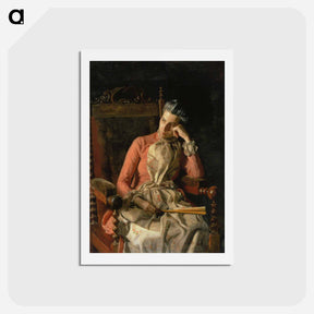 アートポストカード-Portrait of Amelia Van Buren - トーマス エイキンズ Postcard.