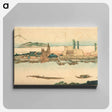 アートパネル-Sumida River Scene - 歌川 国芳 Canvas.