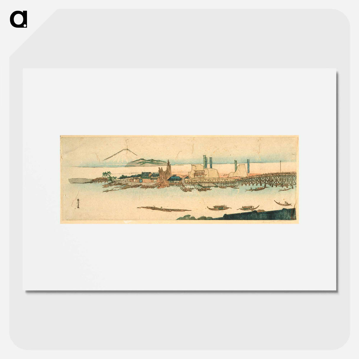 Sumida River Scene - 歌川 国芳 Poster.