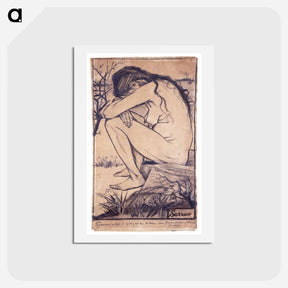アートポストカード-Sorrow - フィンセント ファン ゴッホ Postcard.
