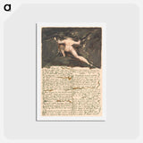 アートポストカード-The First Book of Urizen, Plate 9 - ウィリアム ブレイク Postcard.
