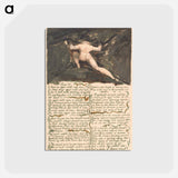 アートポストカード-The First Book of Urizen, Plate 9 - ウィリアム ブレイク Postcard.