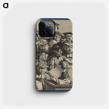 Scholars at a Lecture - ウィリアム ホガース Phone Case.