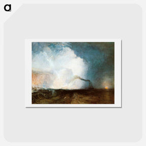 アートポストカード-Staffa, Fingal's Cave - ウィリアム ターナー Postcard.