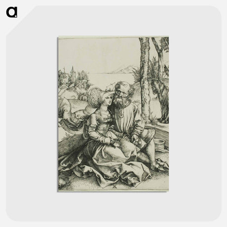 アートポストカード-The Ill-Assorted Couple - アルブレヒト デューラー Postcard.