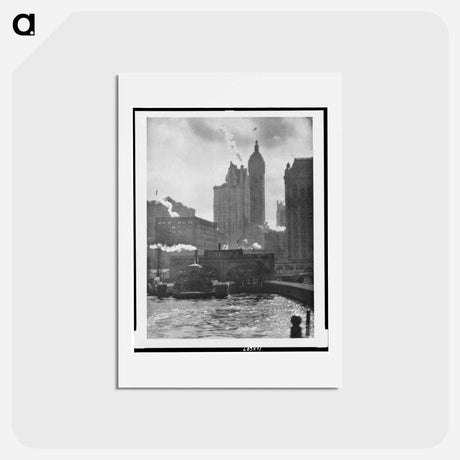アートポストカード-The city of ambition - アルフレッド スティーグリッツ Postcard.