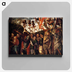 アートパネル-Musicians and teaches Carriers - アンドレア マンテーニャ Canvas.