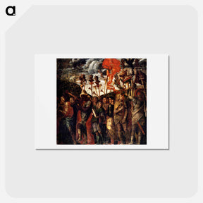 アートポストカード-Musicians and teaches Carriers - アンドレア マンテーニャ Postcard.