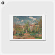 アートポストカード-Garden in Full Sunlight - カミーユ ピサロ Postcard.
