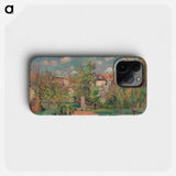 Garden in Full Sunlight - Camille Pissarro Phone Case.