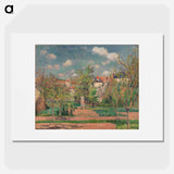 Garden in Full Sunlight - Camille Pissarro Poster.