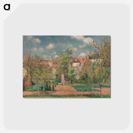 アートポストカード-Garden in Full Sunlight - カミーユ ピサロ Postcard.