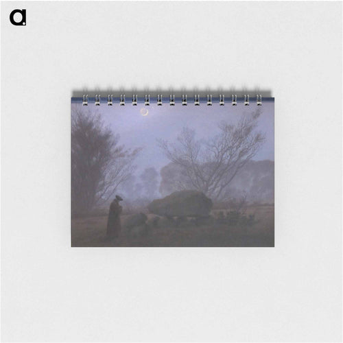 A Walk at Dusk (with Tumulus) - カスパー ダーヴィト フリードリヒ Memo.