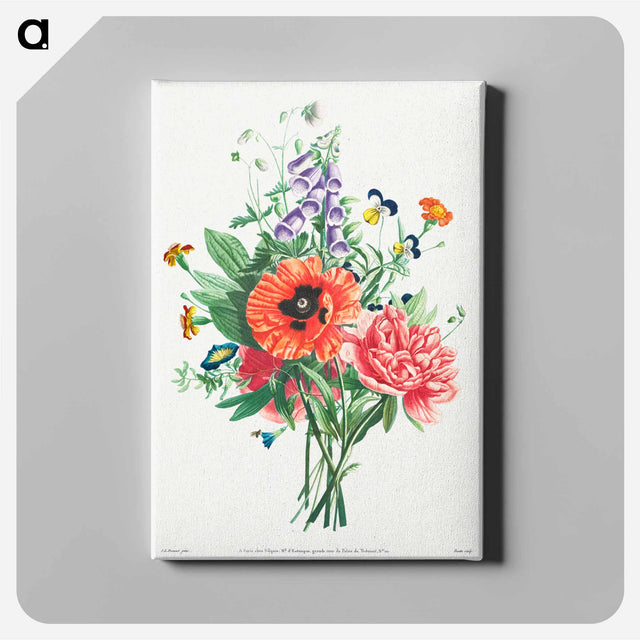 アートパネル-Bouquet of Foxglove, Clematis, Pansy, Peony, Poppy, and Yellow Day Lily
 - クリーブランド美術館 Canvas.
