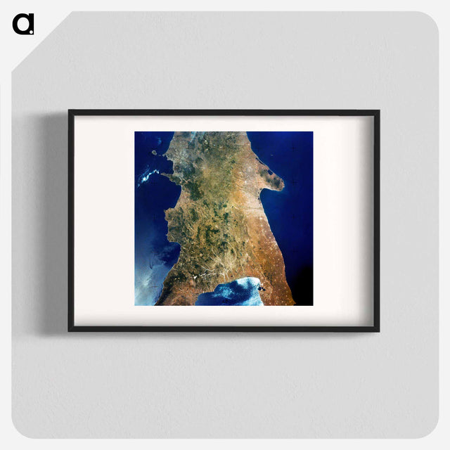 アートポスター-Southern Italy from Space
 - 上空からの地球 Poster.
