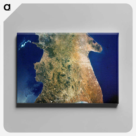 アートパネル-Southern Italy from Space
 - 上空からの地球 Canvas.