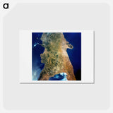 アートポストカード-Southern Italy from Space
 - 上空からの地球 Postcard.