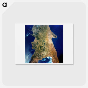 アートポストカード-Southern Italy from Space
 - 上空からの地球 Postcard.