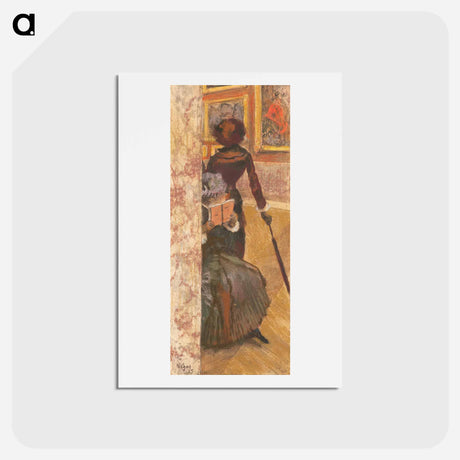 アートポストカード-Mary Cassatt at the Louvre: The Paintings Gallery - エドガー ドガ Postcard.