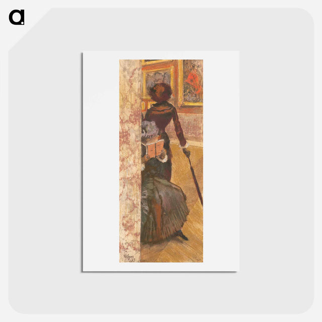 アートポストカード-Mary Cassatt at the Louvre: The Paintings Gallery - エドガー ドガ Postcard.