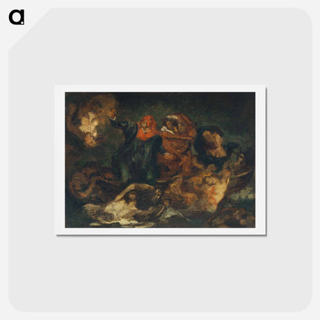 アートポストカード-Bark of Dante - エドゥアール マネ Postcard.