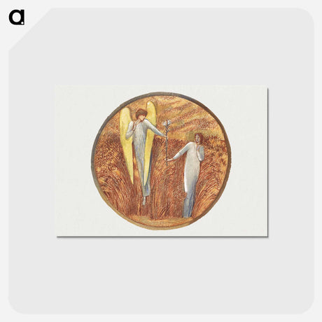 アートポストカード-Flower of God - エドワード バーン ジョーンズ Postcard.