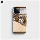 Harvesting Wheat in the West - Edward Penfield Phone Case.