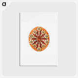 アートポストカード-Colorful vintage tunicate illustration - エルンスト ヘッケル Postcard.