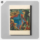 アートパネル-Peter Schlemihl's Wondrous Story: Schlemihl's Encounter with His Shadow - エルンスト ルートヴィヒ キルヒナー Canvas.