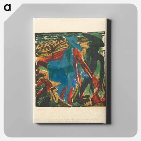 アートパネル-Peter Schlemihl's Wondrous Story: Schlemihl's Encounter with His Shadow - エルンスト ルートヴィヒ キルヒナー Canvas.