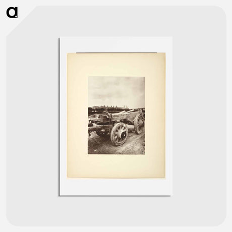 アートポストカード-Voiture pour le transport des grosses pierres
 - ウジェーヌ アジェ Postcard.