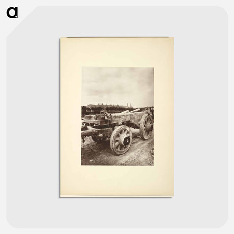 アートポストカード-Voiture pour le transport des grosses pierres
 - ウジェーヌ アジェ Postcard.