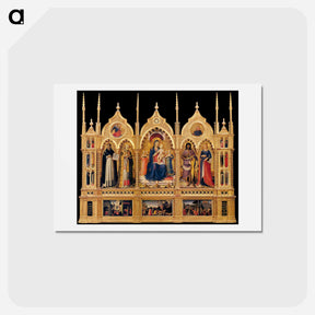 アートポストカード-Perugia Altarpiece - フラ アンジェリコ Postcard.