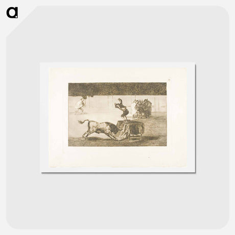 アートポストカード-Another madness of his in the same ring - フランシスコ デ ゴヤ Postcard.