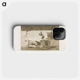 Another madness of his in the same ring - Francisco de Goya Phone Case.