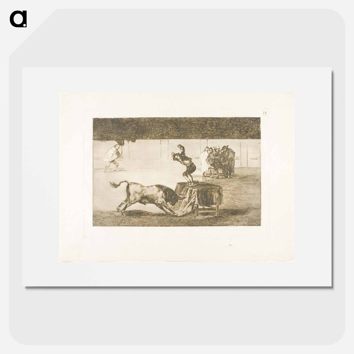 Another madness of his in the same ring - Francisco de Goya Poster.
