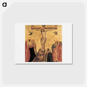 アートポストカード-The Crucifixion - ジョット ディ ボンドーネ Postcard.