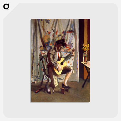 アートポストカード-Guitarist - アンリ マティス Postcard.