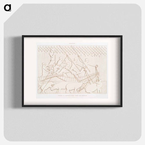 Hippopotamus Hunt in the Marshes
 - Egyptian Art History Poster.