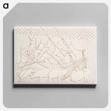 アートパネル-Hippopotamus Hunt in the Marshes
 - エジプト美術史 Canvas.