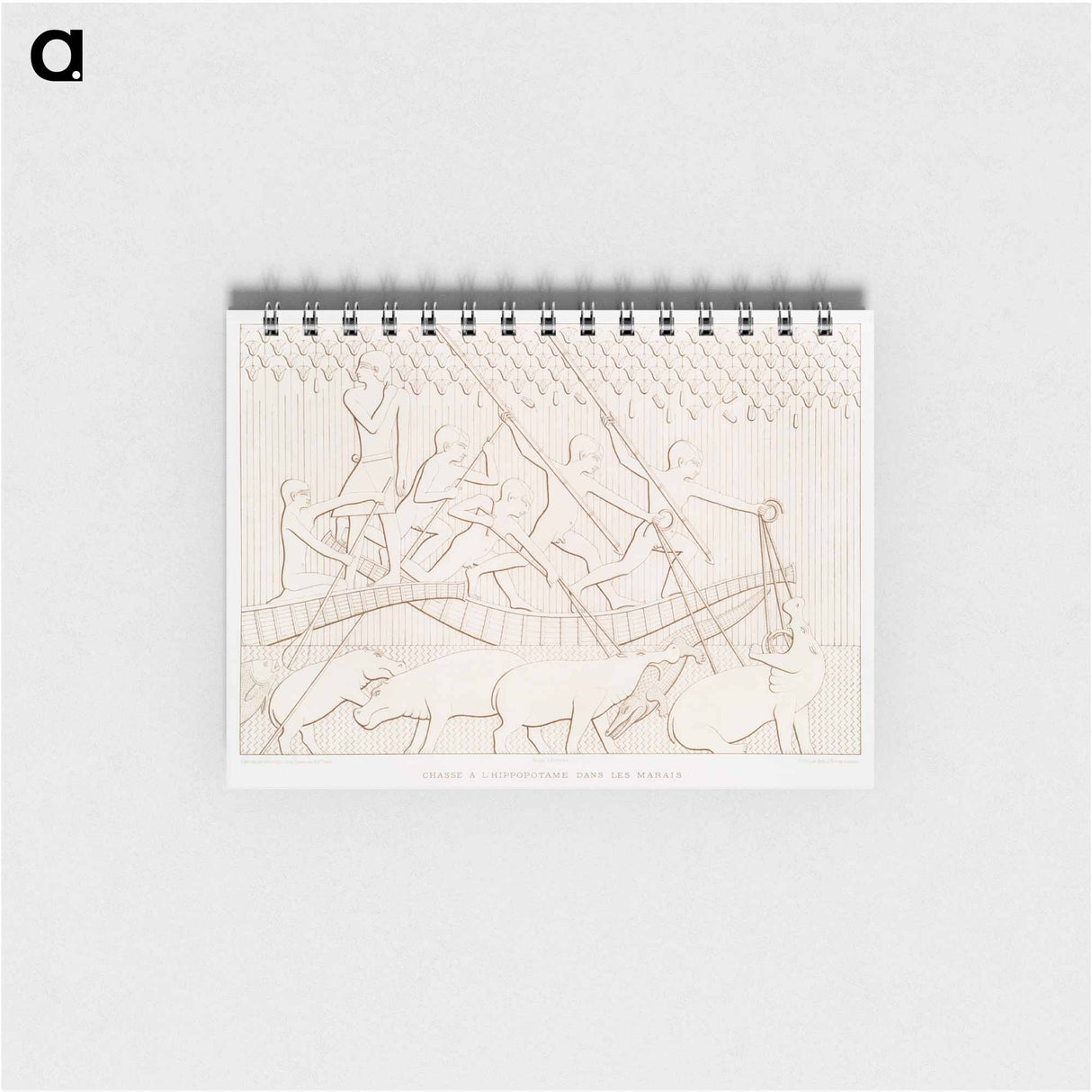 アートメモ帳-Hippopotamus Hunt in the Marshes
 - エジプト美術史 Memo.