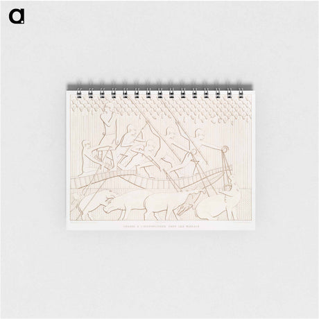 アートメモ帳-Hippopotamus Hunt in the Marshes
 - エジプト美術史 Memo.