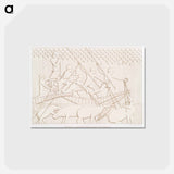 アートポストカード-Hippopotamus Hunt in the Marshes
 - エジプト美術史 Postcard.