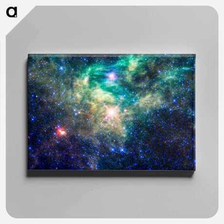 アートパネル-Camelopardalis Star Cluster
 - ハッブル画像 Canvas.