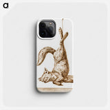 Dead fox, hanging from his paws - Jean Bernard Phone Case.