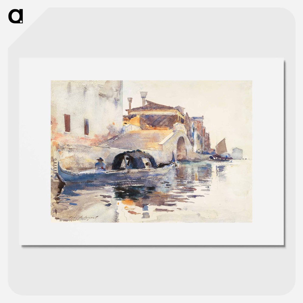 Ponte Panada, Fondamenta Nuove, Venice - John Singer Sargent Poster.