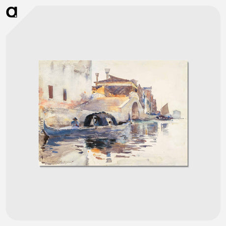 アートポストカード-Ponte Panada, Fondamenta Nuove, Venice - ジョン シンガー サージェント Postcard.