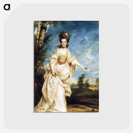 アートポストカード-Diana Sackville - ジョシュア レノルズ Postcard.