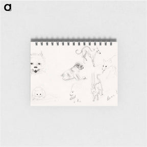アートメモ帳-Dogs and cats sketches - ユリー デ フラーハ Memo.
