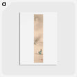アートポストカード-Pounding Cloth under the Moon - 神坂 雪佳 Postcard.